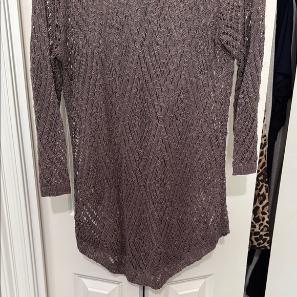Maurices purple taupe color Knit Sweater - Picture 5 of 9